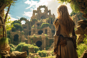 game character creation woman fantasy genre generative ai