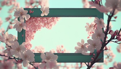 cherry blossom in spring flowers on a wooden background