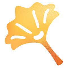 Obraz premium Single orange Autumn leaf