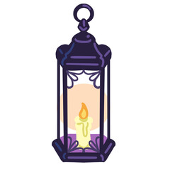 halloween tall lantern clipart