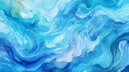Obraz premium blue azure colors watercolor wallpaper