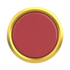 Luxury button. Empty button. 3D illustration.