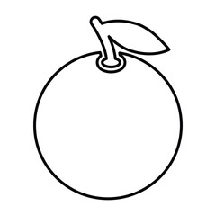 Tangerine Orange Fruit Icon