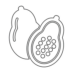 Papaya Fruit Icon