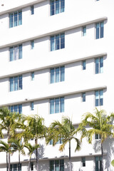 Miami. Art deco district. Geometries painted by the sky and light. 