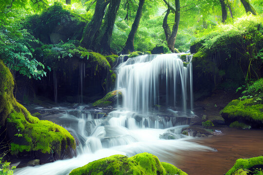 waterfall in the forest