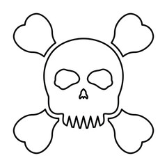 Skull Crossbones Icon
