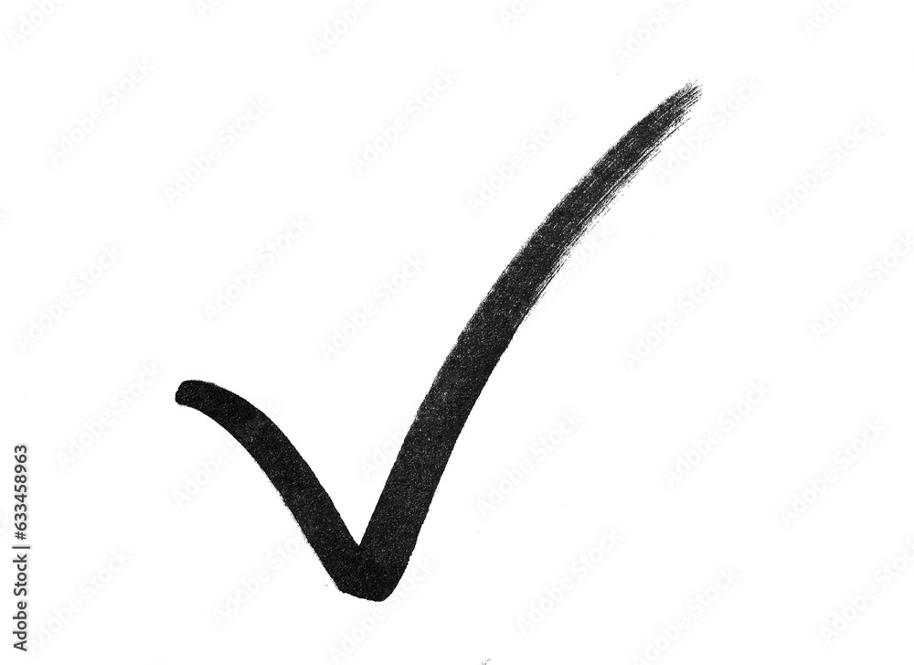 Wall mural marker check isolated check box checklist