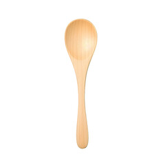 transparent background featuring a solitary wooden spoon