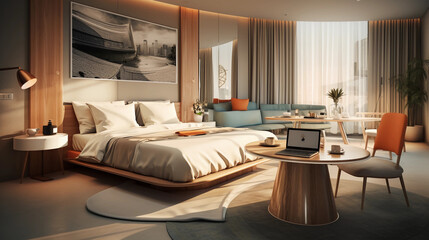 Sleek Sophistication: Exploring the Modern Hotel Room Design