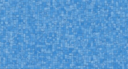 Blue Mosaic Tiles Background in Shades of Blue
