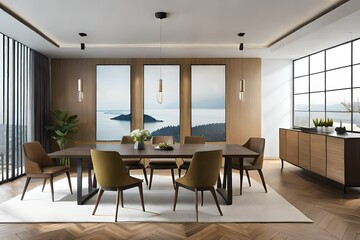 Fototapeta premium modern interior Generated Ai