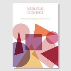 Geometric design. The idea of abstract corporate style design of title pages, covers, books, brochures, leaflets, posters, booklets. Template for interior and decoration ideas. Simple style