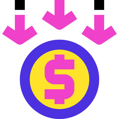 receive money flat icon