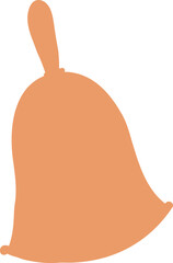 Holiday bell for decoration and design.