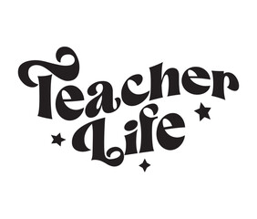 Retro Teacher Craft Design. T-shirt Design. Illustration