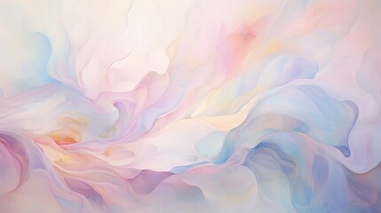  an abstract painting with pastel colors on a white background.  generative ai