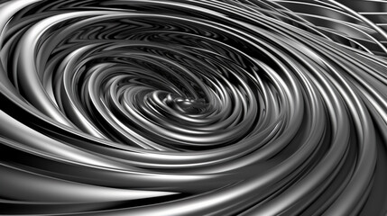 black and white spiral background , generative ai