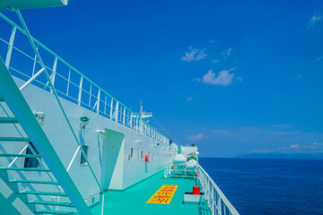 津軽海峡フェリーの船上