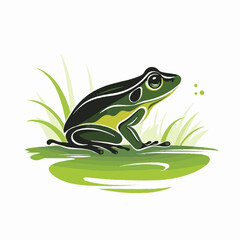 Logo vector illustration of an Frog