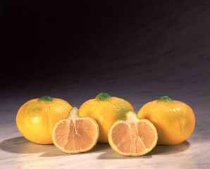fresh lime fruit closeup cut out on white background