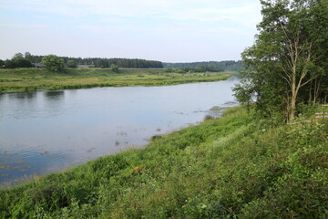 Fototapeta na wymiar River in the countryside on a summer evening