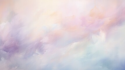 Fototapeta na wymiar a painting of a sky with clouds and a blue sky. generative ai