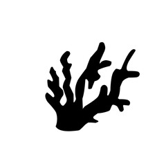 Silhouette Sea Coral 