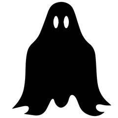 halloween ghosts illustration design, flat halloween ghosts element