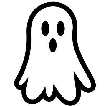 Halloween ghosts illustration design, flat Halloween ghosts element
