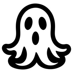Halloween ghosts illustration design, flat Halloween ghosts element