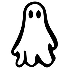 Halloween ghosts illustration design, flat Halloween ghosts element