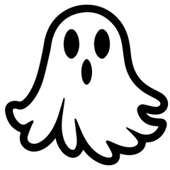 Halloween ghosts illustration design, flat Halloween ghosts element