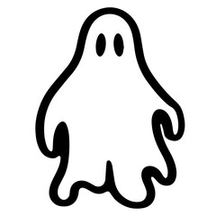 halloween ghosts illustration design, flat halloween ghosts element