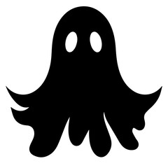 halloween ghosts illustration design, flat halloween ghosts element