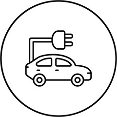 Electric Car Icon