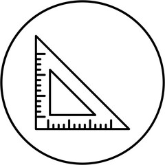 Triangular Ruler Icon