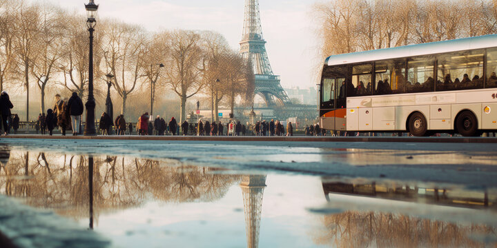 Paris city reflections - Generative AI