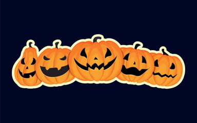 halloween pumpkin illustration