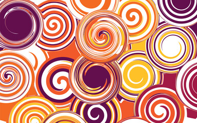abstract illustration bright background circles