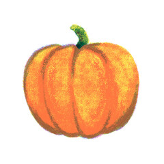 Halloween pumpkin risograph illustration
