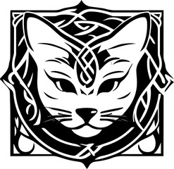 Cat symbol Icon Celtic