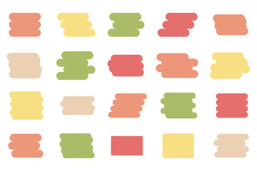 Element for design. Abstract frame, geometric shape, bubble. Vector illustration