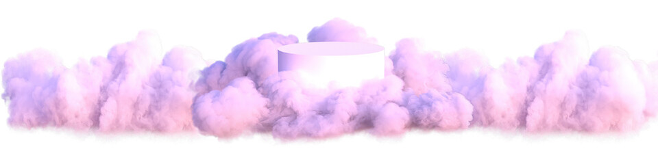  transparent Cloud podium