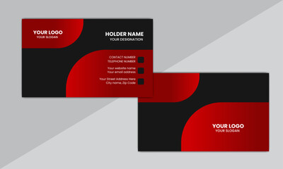 Modern and Simple Business card template design for corporate business