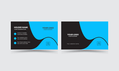 Professional Business card design for personal identity