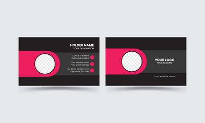 Modern and Simple Business card template design for corporate business