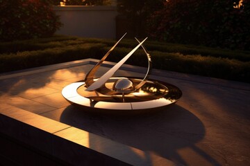 sundial with a unique futuristic design