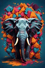 illustration of a elephant