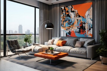 Modern and attractive living room decor